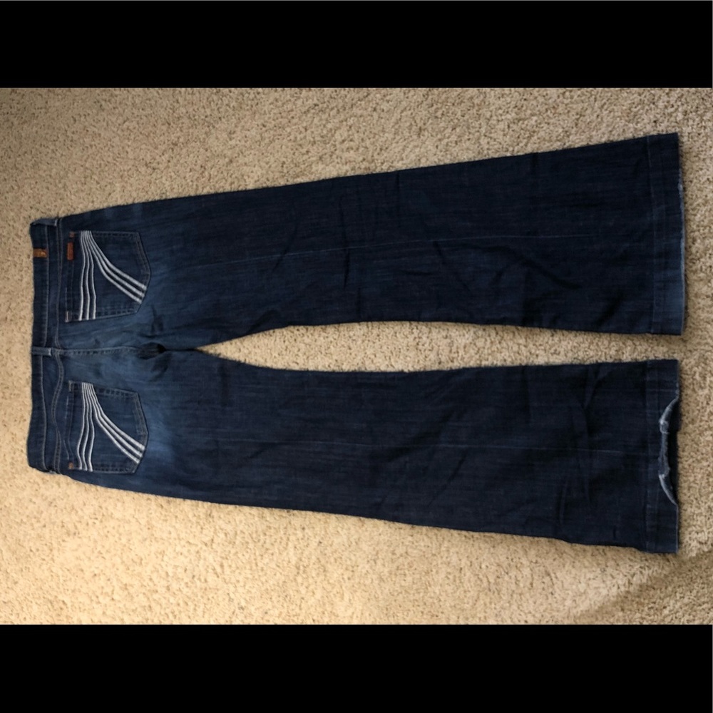 7 for all man kind dojo jeans flare cut size 32
